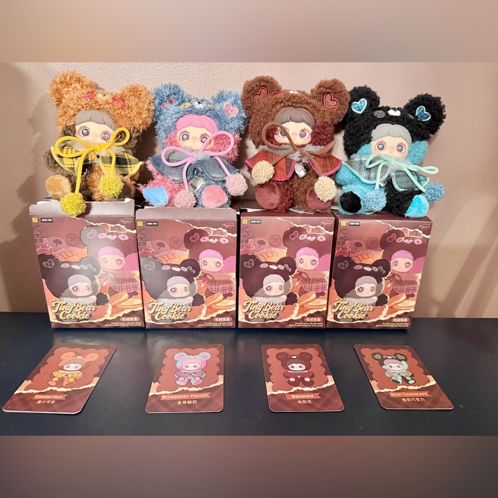 MayMei Tiny Bear Cookie Series Plush Blind Box Set